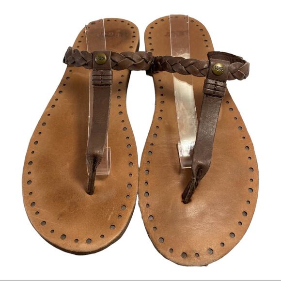 UGG australia-braided-strap-Slip On Flip Flop Size 10 Sandals - Picture 1 of 8